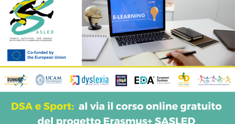 DSA e Sport: al via il corso online gratuito del progetto Erasmus+ SASLED