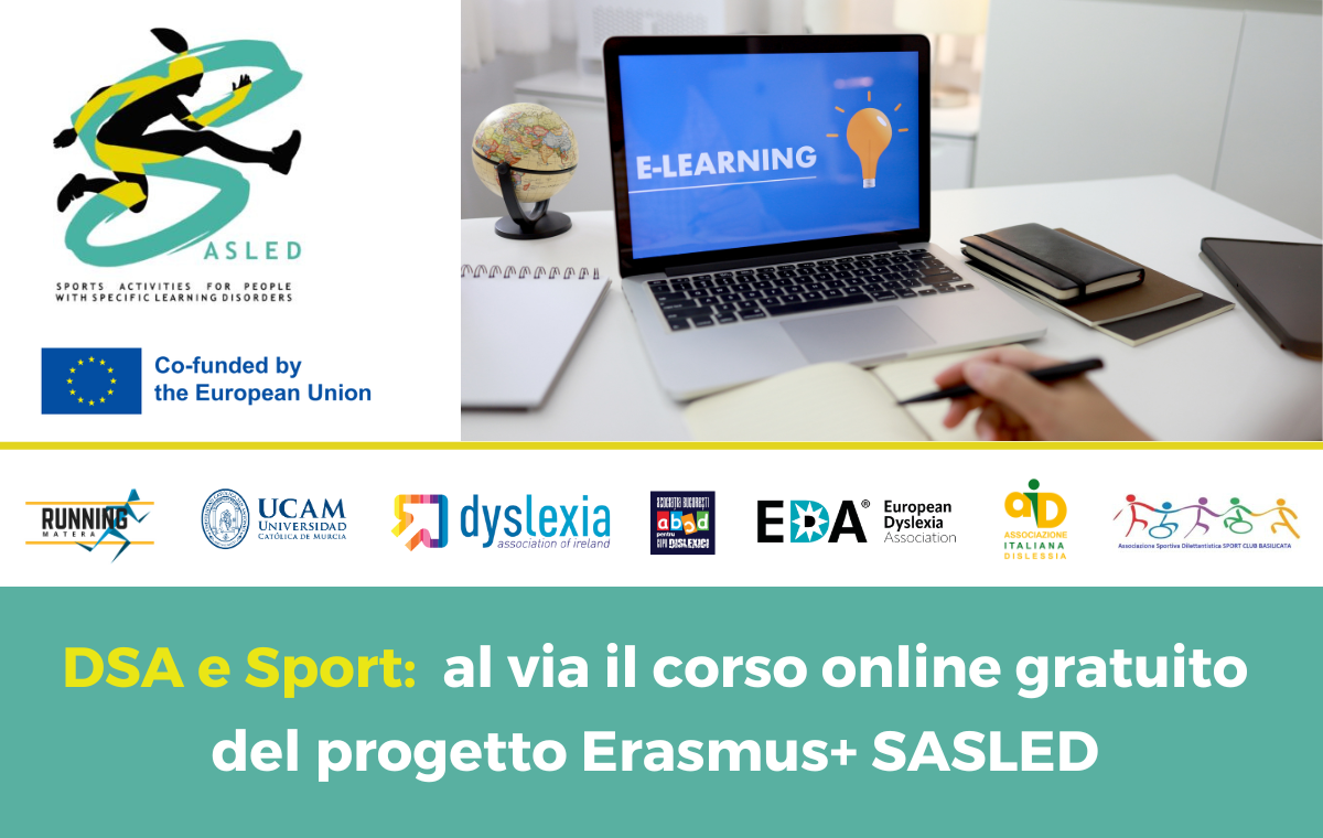 DSA e Sport: al via il corso online gratuito del progetto Erasmus+ SASLED