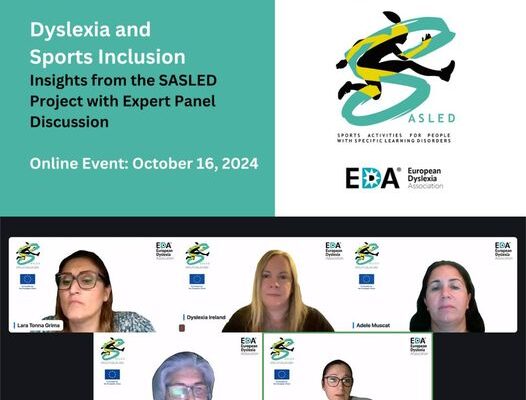 SASLED Project : webinar on Dyslexia and Sports Inclusion